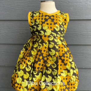 Flower Girls Dress /Baby Ankara Dress/Girl's Birthday Outfit/Infant Dress/Baby First Shower Gift/Easter Outfit/ Baby
