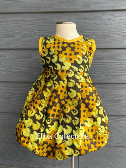 Flower Girls Dress /Baby Ankara Dress/Girl's Birthday Outfit/Infant Dress/Baby First Shower Gift/Easter Outfit/ Baby