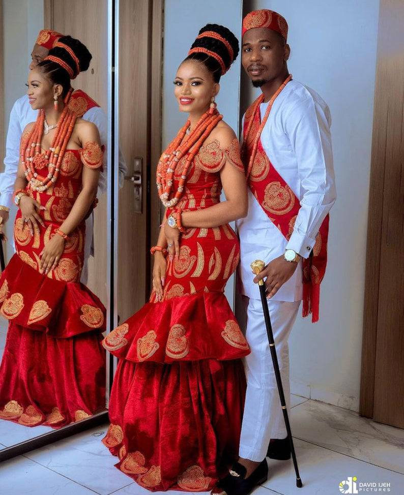 African Traditional Couple Attire | art-kk.com
