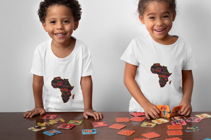Africa Map Shirt For Toddlers, Print Kids, African Clothing Childrens