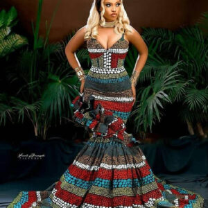 Ankara Wedding Dress, African Wedding, Prom Maxi Long Dress