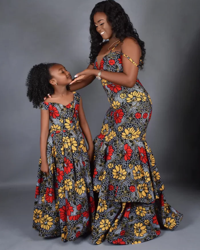 ADUNNI African Print Mommy And Me Gown Set - I Wear African Marketplace