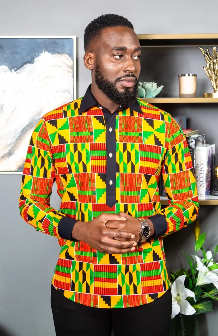 African Print Men's Polo Shirt - I Wear African Marketplace