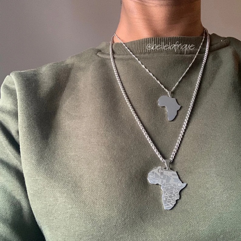 Africa in Africa Map Necklace Gold – DAN FULLER JEWELLERY