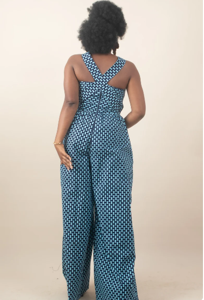 EEGA African Print Ankara Palazzo Jumpsuit - I Wear African Marketplace