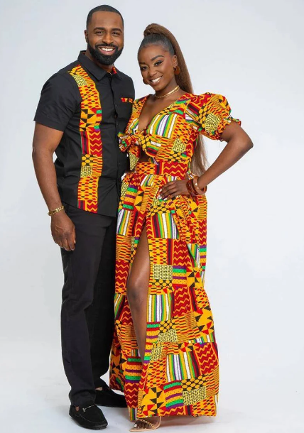 African couples outfit/ African couple attire/ African family outfit/  African couples matching outfits