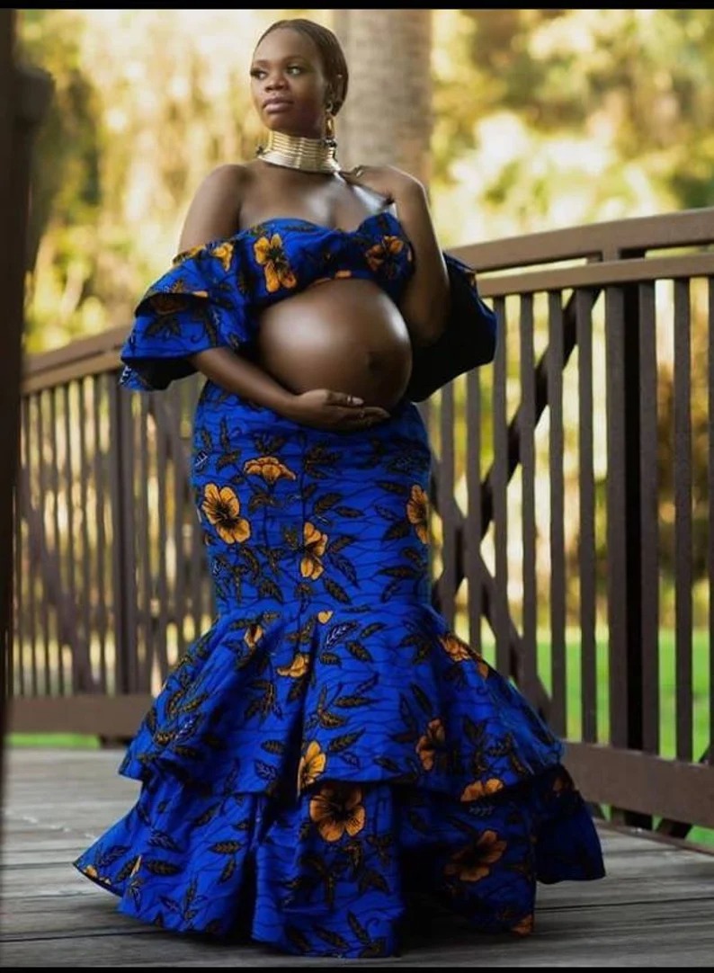 African Print Maternity Dress - I Wear African Marketplace