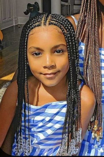 Here's an easy and quick kids protective natural hair protective style... |  TikTok