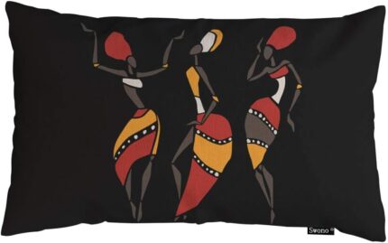 Swono African Women Throw Pillow Cover