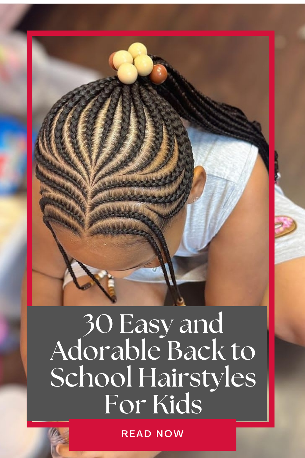 Easy French Braid Cheat for Kids