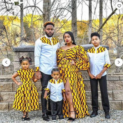 African Matching Family Outfit for Photoshoot
