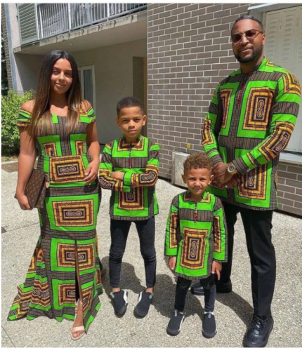 African Couple Engagement Outfit