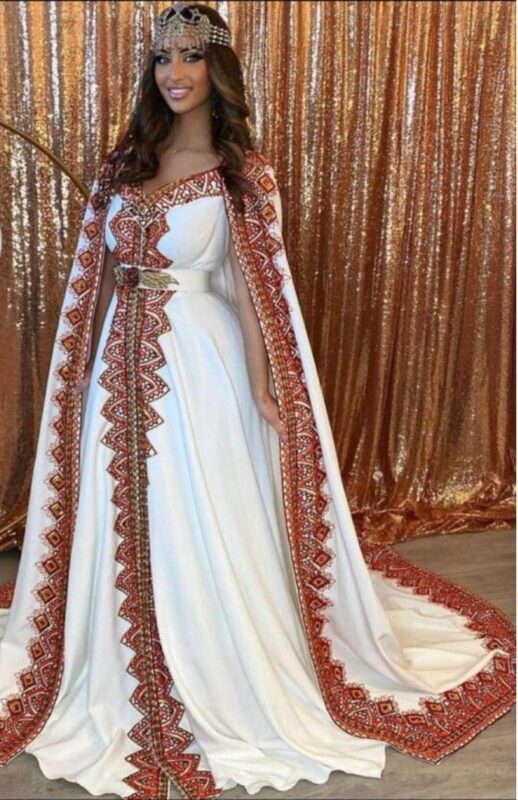 ALGERIAN TRENDS STYLES YOU MUST HAVE 150 Berber Amazigh dress with cape barnous